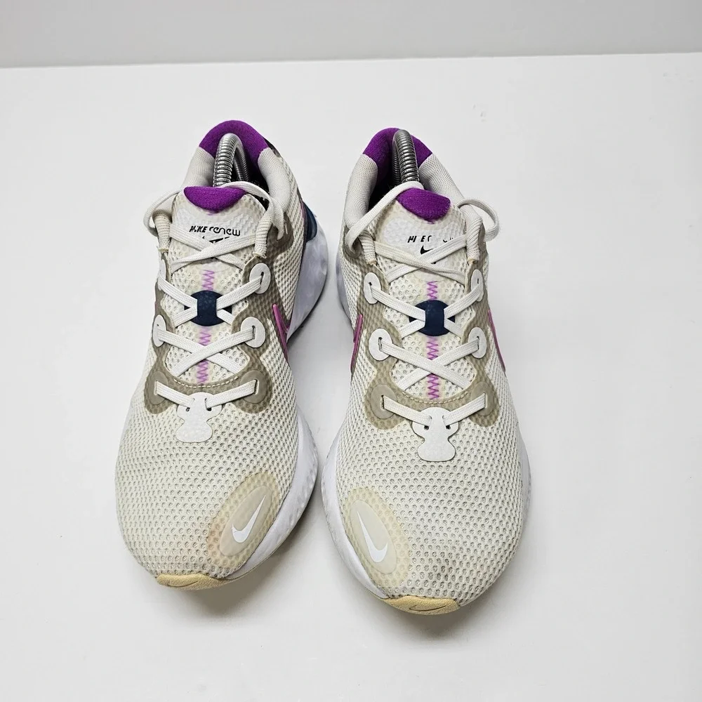 Nike‎ Womens Renew Run CK6360-002 White Running Shoes Sneakers Size 10